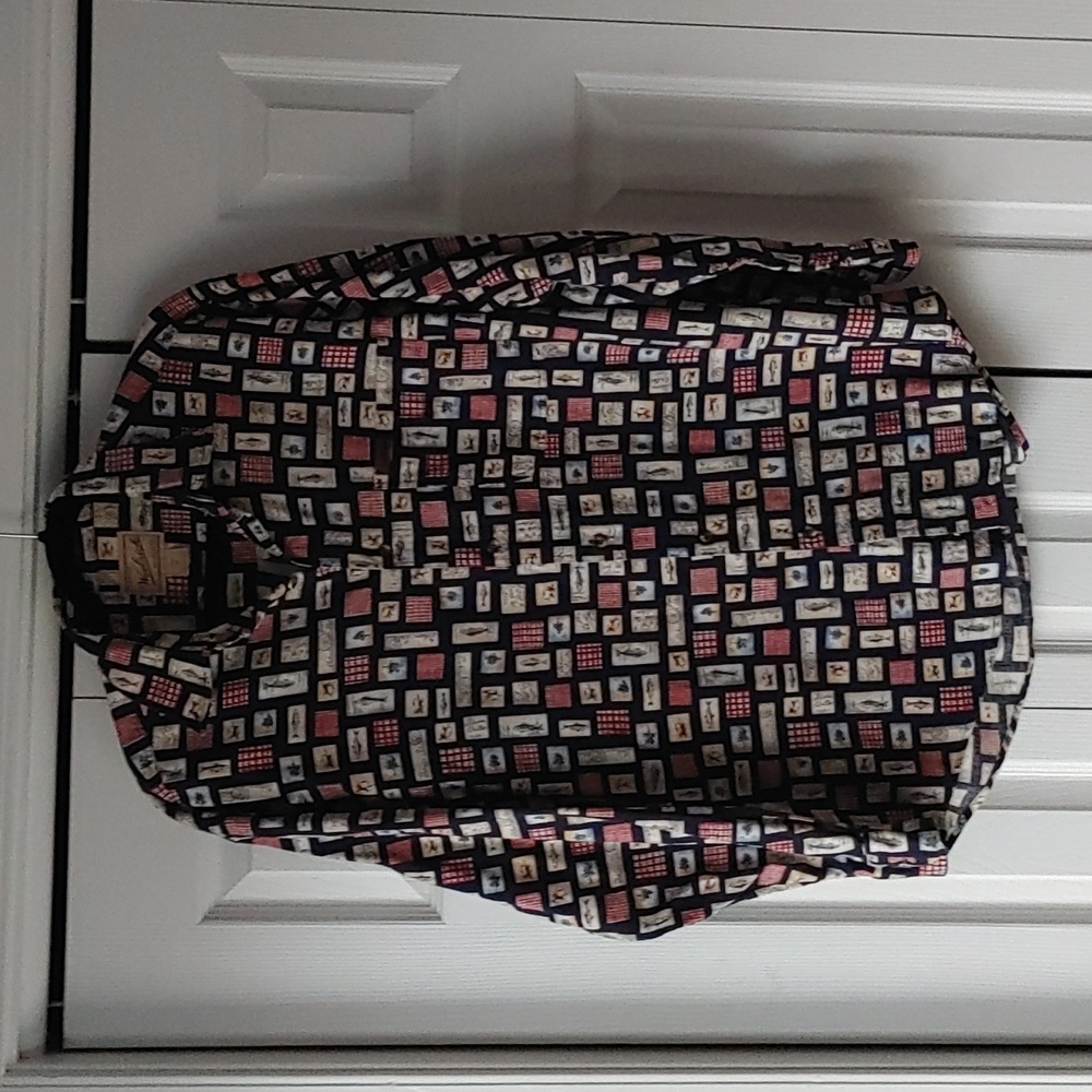 Woolrich Long Sleeve Fish Print Flannel 100% Cotton Size M L